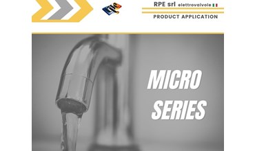 Serie Micro - Válvula solenoide de tamaño compacto para control de agua